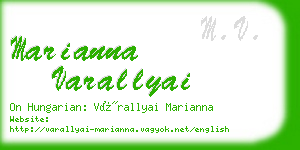 marianna varallyai business card